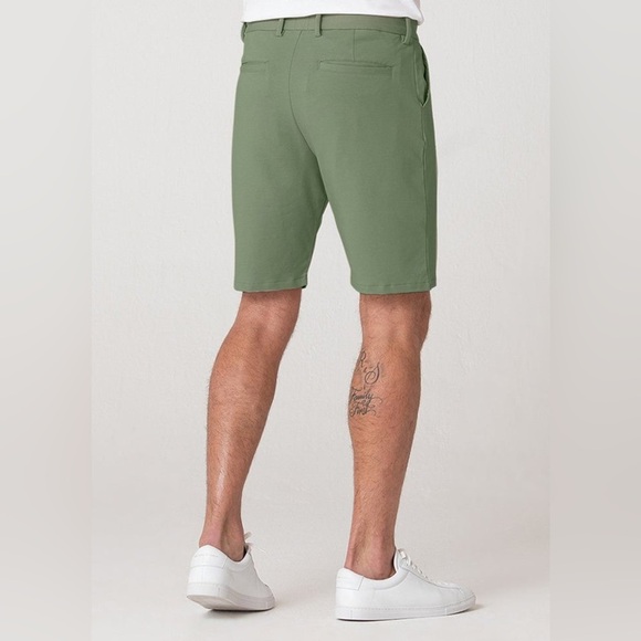 NWT Swet Tailor Everyday Chino Shorts in Deeper Sage Green in size 28 - Picture 2 of 7